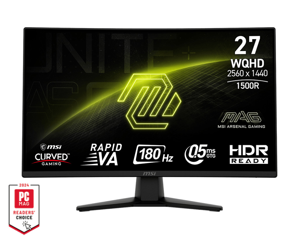 MSI MSI MSI 27 MAG 274CQF 2560x1440 (WQHD) CURVE 1500R RAPID VA 180HZ 0.5MS (GTG) ADAPTIVE-SYNC SIYAH GAMING MONITOR