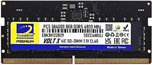 TWINMOS TwinMOS TMD58GB4800S40, 8GB, DDR5, 4800MHz,  CL40, 1.1V Notebook Ram