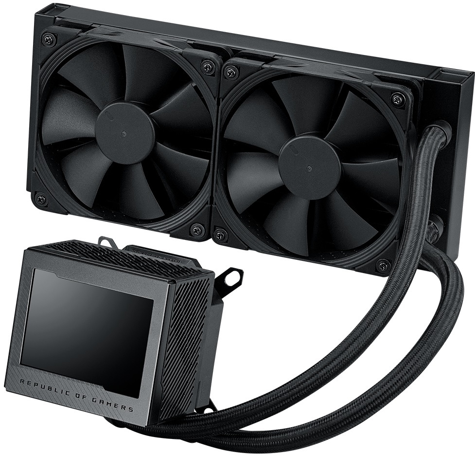 ASUS ASUS ROG RYUJIN III 240 ARGB OLED 3.5inch LCD AURA SYNC RGB 3X NOCTUA IPPC 2000 PWM 120MM FAN SIVI CPU SOĞUTUCUSU