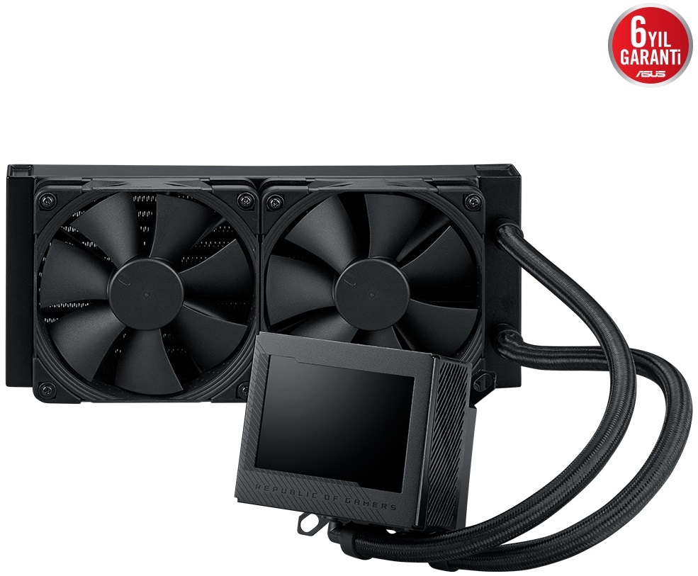ASUS ASUS ROG RYUJIN III 240 ARGB OLED 3.5inch LCD AURA SYNC RGB 3X NOCTUA IPPC 2000 PWM 120MM FAN SIVI CPU SOĞUTUCUSU-60619