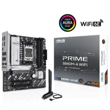 ASUS ASUS PRIME B840M-A WI-FI, 4xDDR5, 3x M.2, HDMI, 2x DP, Type-C, WI-FI 6E, Bluetooth 5.3, AMD Ryzen 9000 Serisi, AM5 Soket Anakart