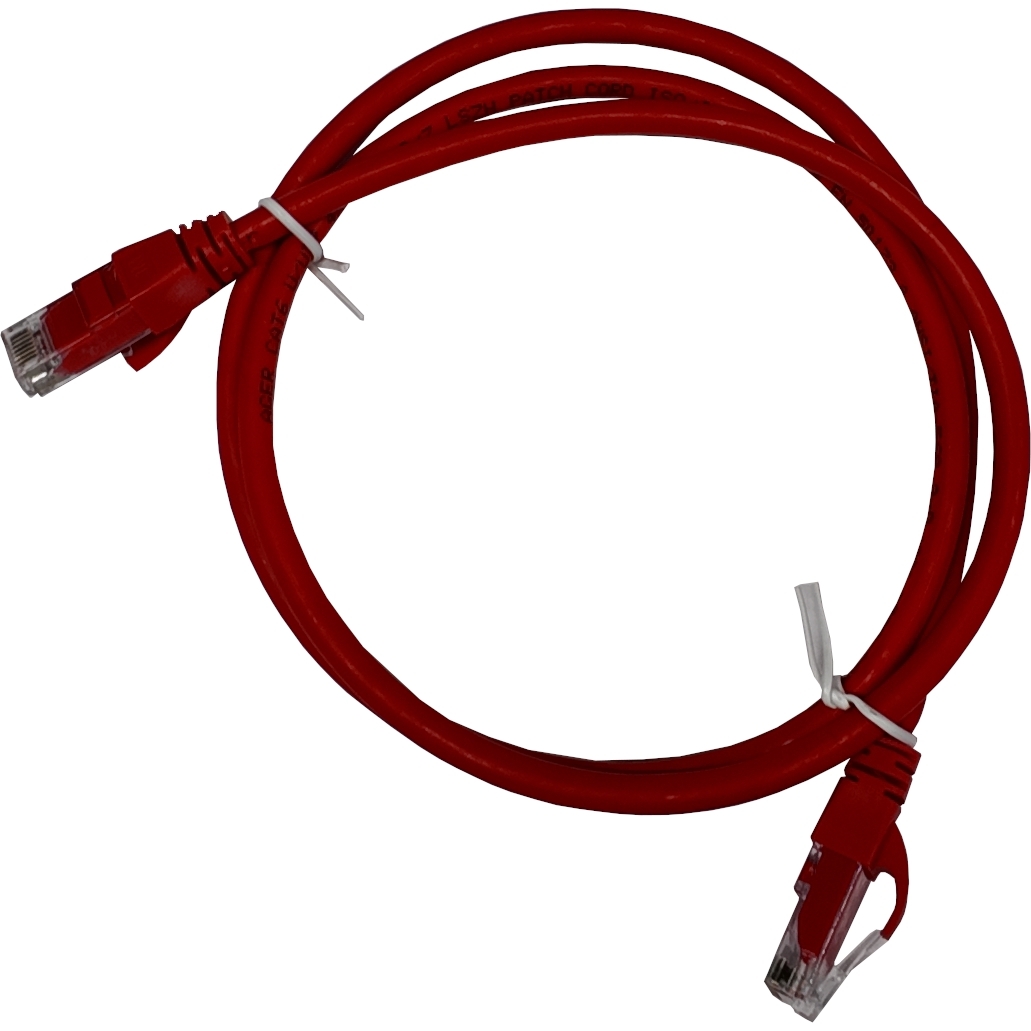 AGER AGER AC-602-010 1MT UTP CAT6 PATCH KABLO KIRMIZI Cu, LSZH AWG 26/7