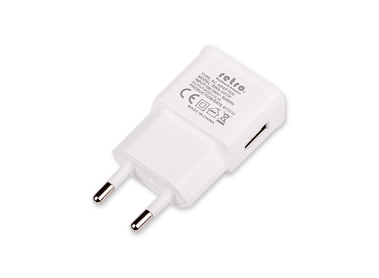 RETRO RETRO 5V 2.1A iPad, Tablet, Telefon USB Şarj Adaptörü - Beyaz