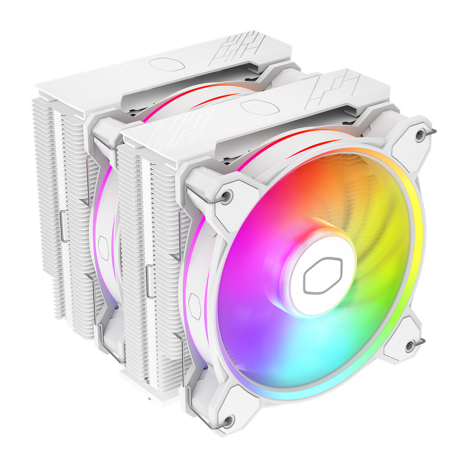 COOLERMASTER CM Hyper 622 Halo White ARGB 120mmx2 Hava Soğutucu LGA1700/AM5