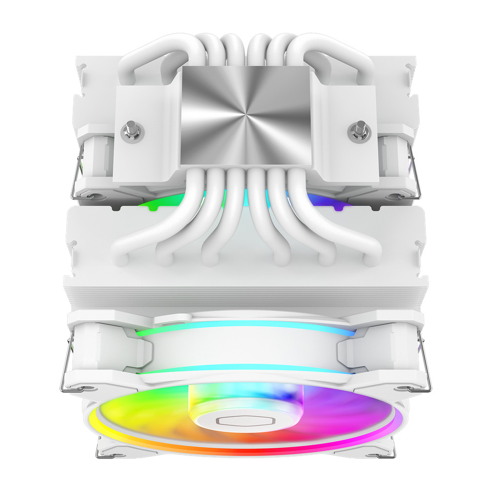 COOLERMASTER CM Hyper 622 Halo White ARGB 120mmx2 Hava Soğutucu LGA1700/AM5-62240