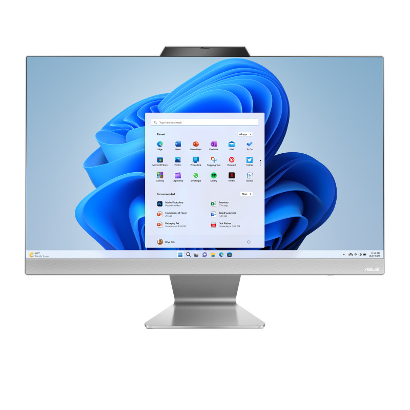 ASUS ASUS Asus [R5-7520U] 8GB 512GB SSD 23.8" OB VGA FDos Beyaz AIO [M3402WFAK-HBC0120]