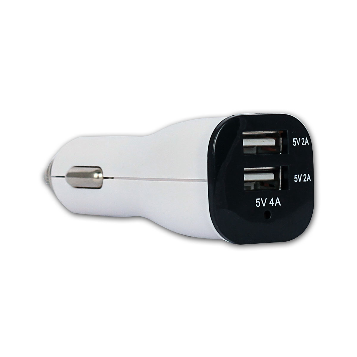 RETRO RETRO 5V 4A iPad, Tablet, Telefon USB Araç Şarj Adaptörü - Beyaz - Çift USB