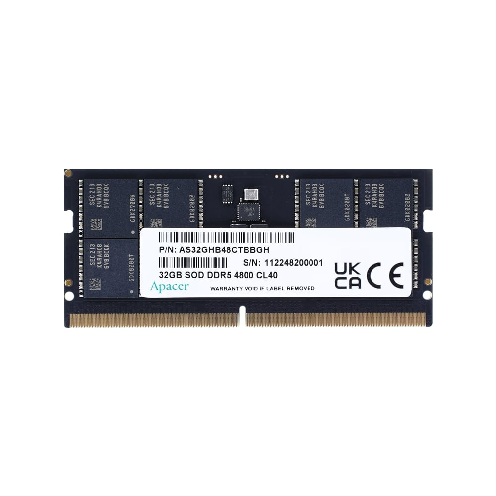 APACER Apacer 16 GB(1x16GB) 5600Mhz SODIMM CL40 DDR5 Notebook Ram ( FS.16G2C.PK)-48977