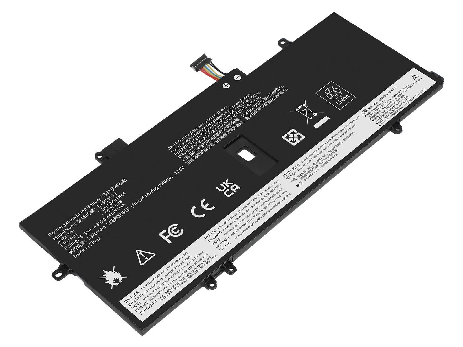 RETRO RETRO Lenovo ThinkPad X1 Yoga Gen4, L18C4P71 Notebook Bataryası