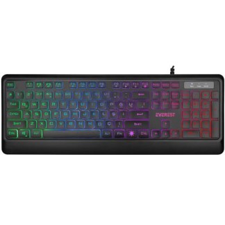 EVEREST EVEREST KM-R59, FORZA, Rainbow Işıklı, Türkçe Q, USB Kablolu, Gaming, Klavye Mouse Set-65363