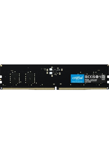 CRUCIAL 8GB DDR5 4800 CL40 1.1V UDIMM Single Desktop Memory