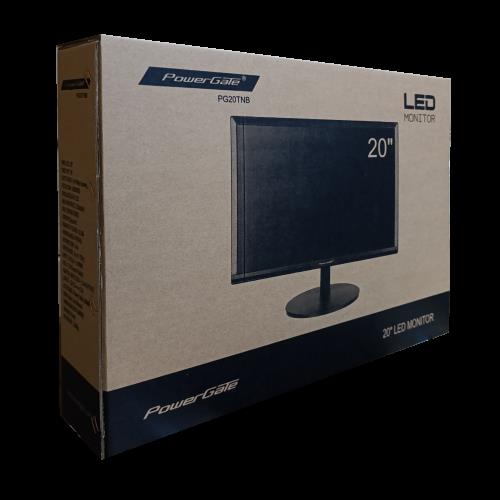 POWERGATE POWERGATE PG20TNB, 20&quot;, 5ms, 75Hz, 1600x900, D-Sub, HDMI, TN LED Monitör-54182
