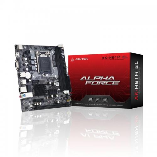 ARKTEK  ARKTEK ALPHA FORCE, AK-H81M EL, 2xDDR3, M.2, D-SUB, HDMI, 4.Nesil, LGA1150 Soket, Anakart 