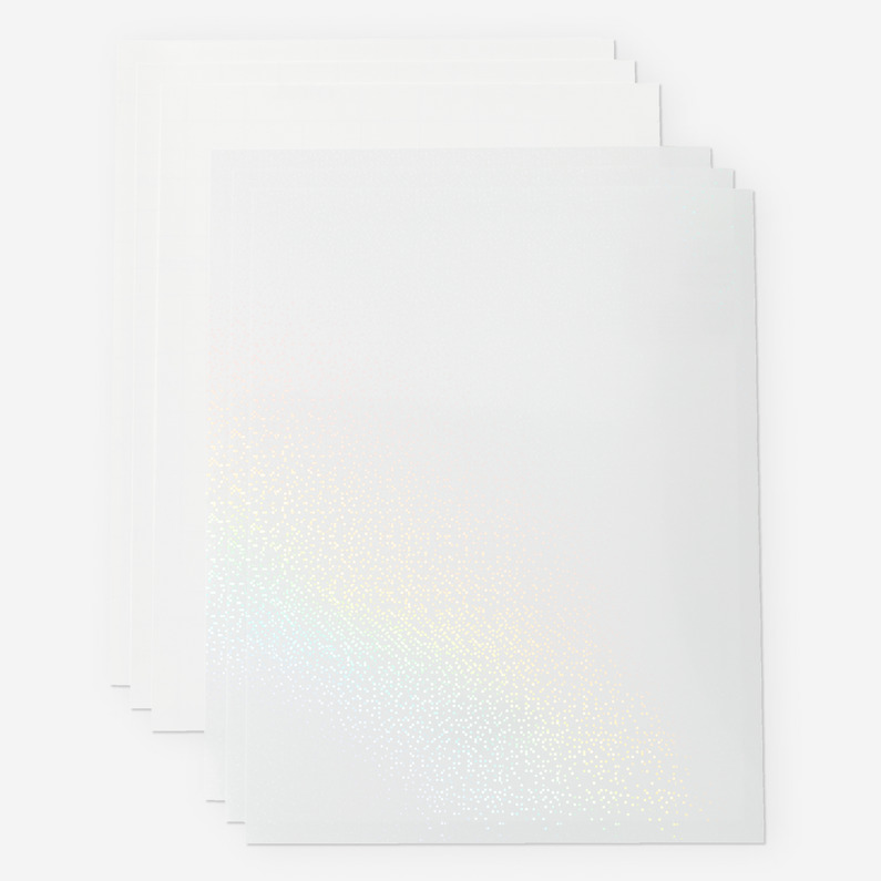 CRICUT CRICUT 2010354 YAZDIRILABİLİR SUYA DAYANIKLI TRANSPARAN HOLOGRAFİK ÇIKARTMA SETİ - A4 - 5 SAYFA-62611