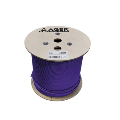 AGER AGER AGER AC-600-5-PU 500MT U/UTP CAT6 LS0H - HELOJEN FREE MOR 250MHZ 23AWG %100 BAKIR