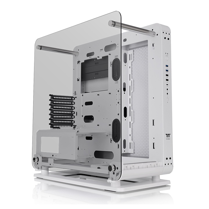 THERMALTAKE  core p6 beyaz 3 x tempered glass pencereli midtower kasası