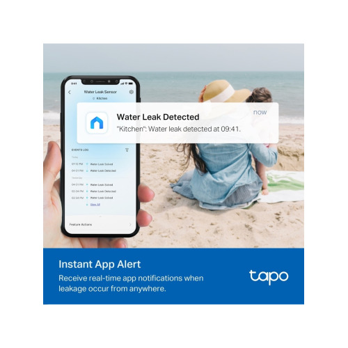 TP-LINK TP-LINK Tapo T300 Wi-Fi Akıllı Su Sızıntı Algılama Sensörü-61280