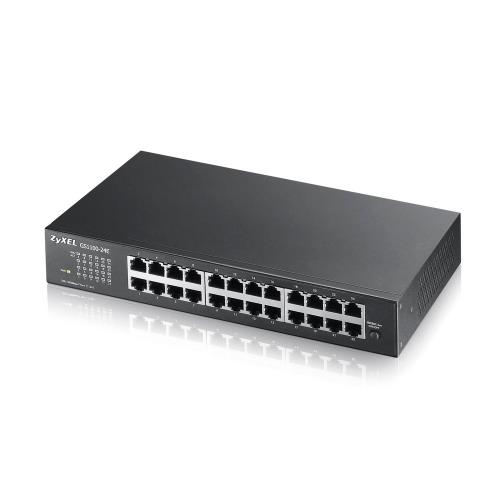 ZYXEL  ZyXEL GS1100-24E V3, 24 Port, GigaBit, YÃ¶netilemez, Sessiz, Rackmount Switch 