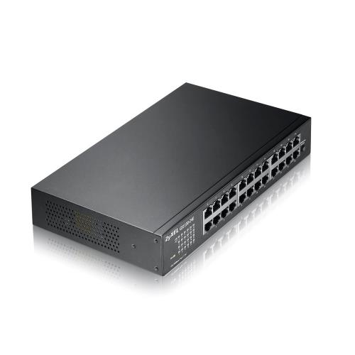 ZYXEL  ZyXEL GS1100-24E V3, 24 Port, GigaBit, YÃ¶netilemez, Sessiz, Rackmount Switch -31959