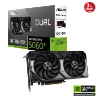 ASUS ASUS DUAL-RTX5060TI-O8G 8GB DDR7 128BIT 3XDP EKRAN KARTI