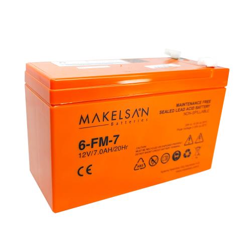 MAKELSAN MAKELSAN 12V 7Ah, Bakımsız, Kuru Akü. UPS için Uygundur.-33004