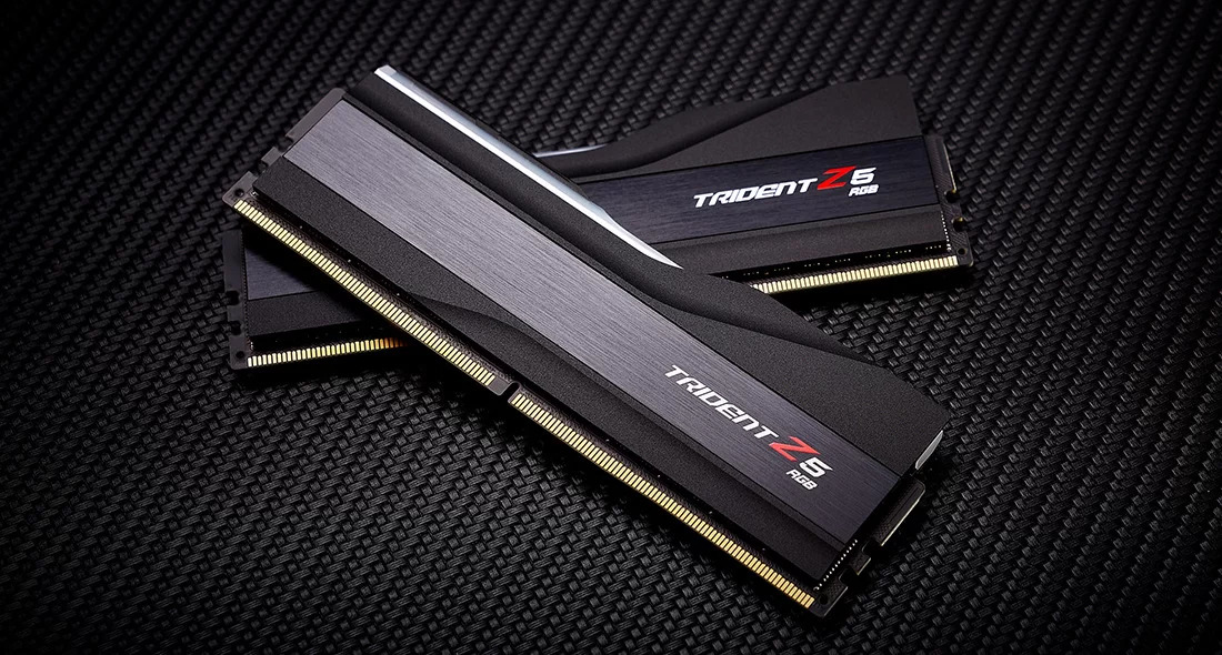 GSKILL  Trident Z5 RGB Siyah DDR5-6000Mhz CL30 64GB (2x32GB) DUAL (30-40-40-96) 1.4V