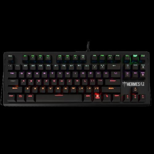 GAMDıAS GAMDIAS HERMES-E2, USB Kablolu, İngilizce,  Mekanik Switch, 7 Renk, Gaming Klavye