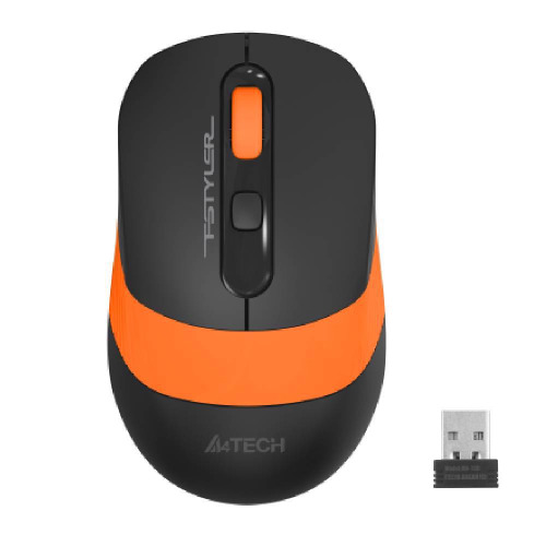 A4-TECH A4 TECH FG10 (Turuncu) FSTYLER 2,4Ghz Kablosuz Optik Mouse, 10-15Metre, 4 Buton, Nano Alıcı