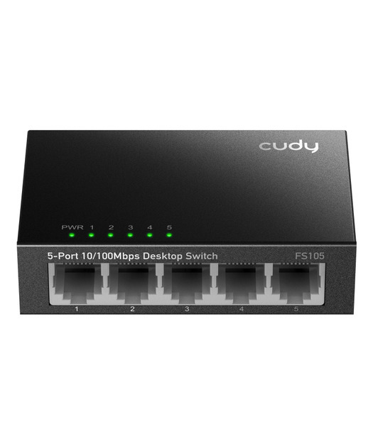 CUDY CUDY 5-Port 10/100 Mbps Metal Switch