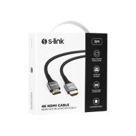 S-LINK S-LINK SLX-HD4K05, 4K UHD, HDMI v2.0, 5mt. 60Hz. Metal Uçlu, Kablo-67411