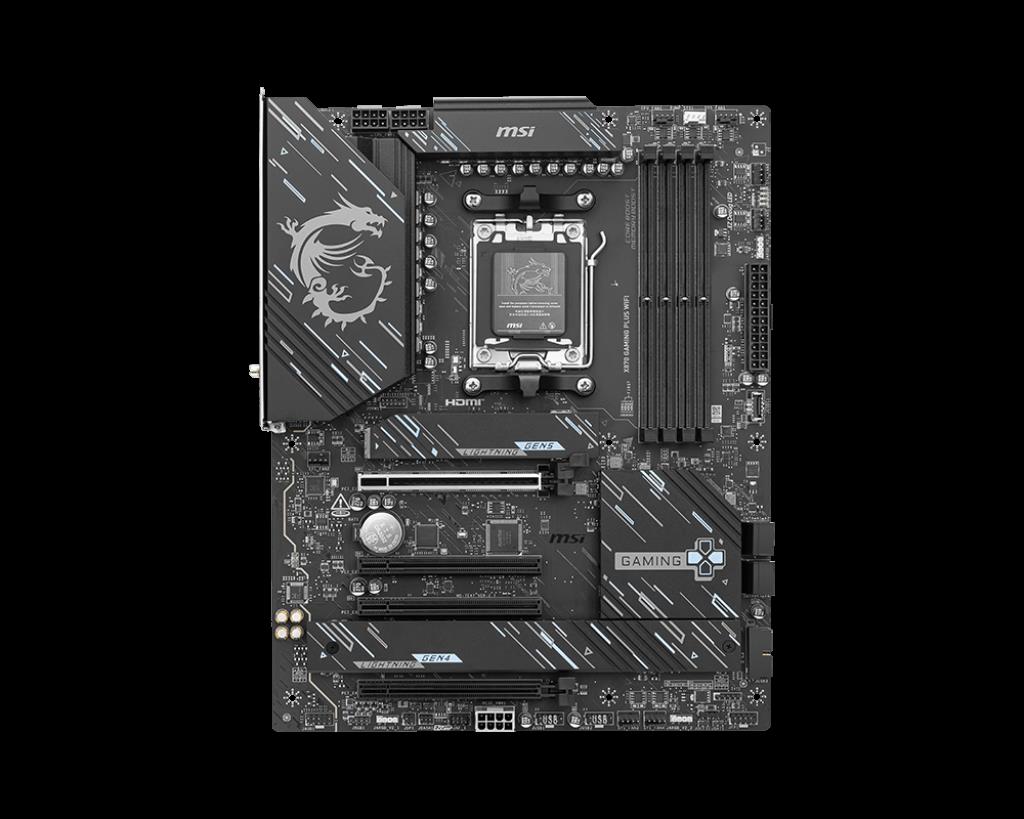 MSI MSI X870 GAMING PLUS WIFI AM5 DDR5 8200MHZ(OC) 3x M.2 USB4 HDMI 5G LAN WIFI 7 RGB ATX-53208