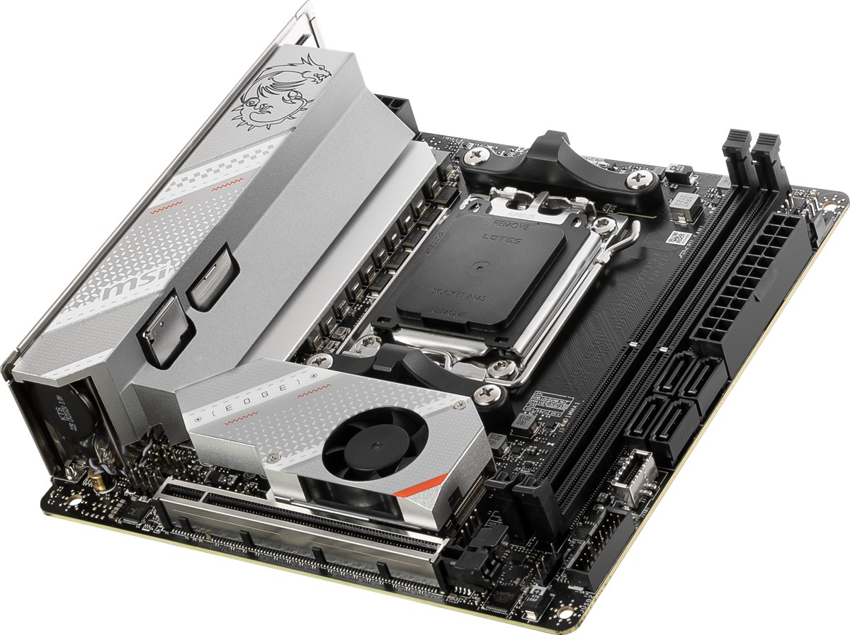 MSI MSI MPG B650I EDGE WIFI AM5 DDR5 7200(OC) M.2 USB3.2 Wifi6E mini-ITX -31132