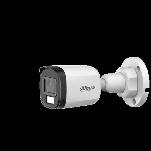 DAHUA DAHUA HAC-B1A21P-U-IL-A-0360B 2Mpix 25 Mt Gece  Gör., Smart Dual Light, 3,6mm Lens, Dahili Mikrofon, Bullet Kamera