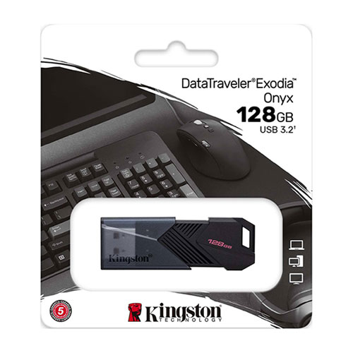 KINGSTON 128GB Portable USB 3.2 Gen 1 DataTraveler Exodia Onyx-29741