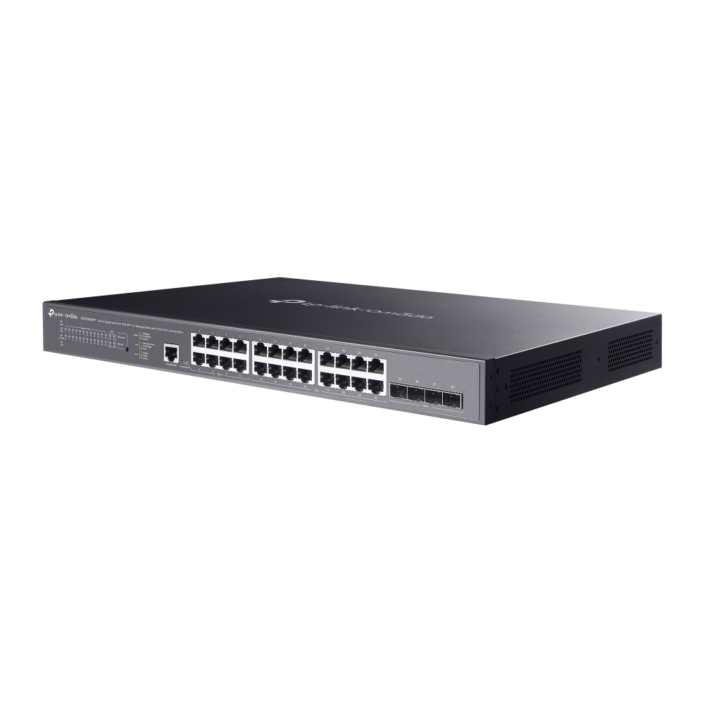 TP-LINK TP-LINK TL-SG3428XMPP 24 PORT GIGABIT 4-Port 10GE SFP+ L2 YÖNETİLEBİLİR POE SWITCH-60890
