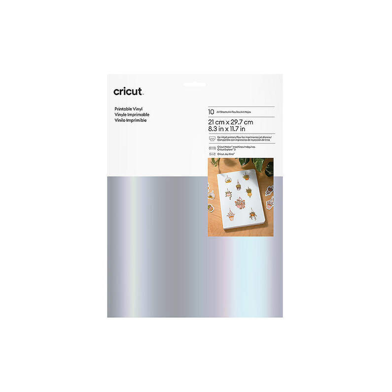 CRICUT CRICUT 2010365 YAZDIRILABİLİR VİNİL 21X29.7CM 10 SAYFA GÜMÜŞ