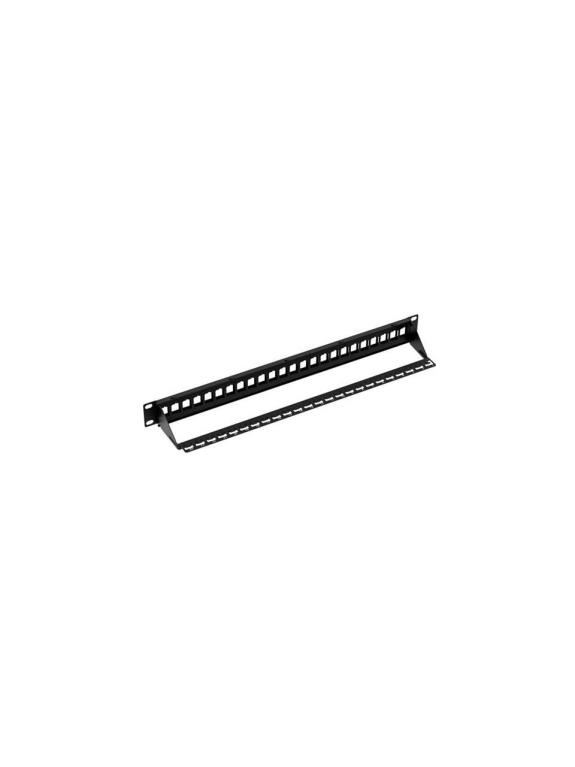 AGER AC-610-24 MODULER UTP/FTP CAT6/CAT6A 24 PORT BOŞ 1U ZIRHLI PATCH PANEL