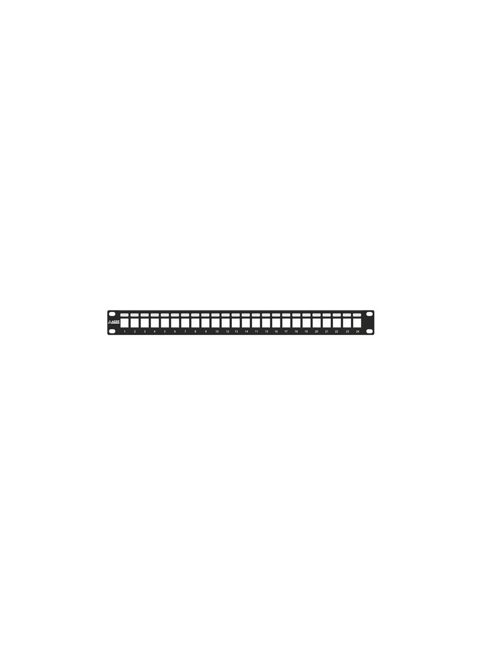 AGER AGER AC-610-24 MODULER UTP/FTP CAT6/CAT6A 24 PORT BOŞ 1U ZIRHLI PATCH PANEL-57138