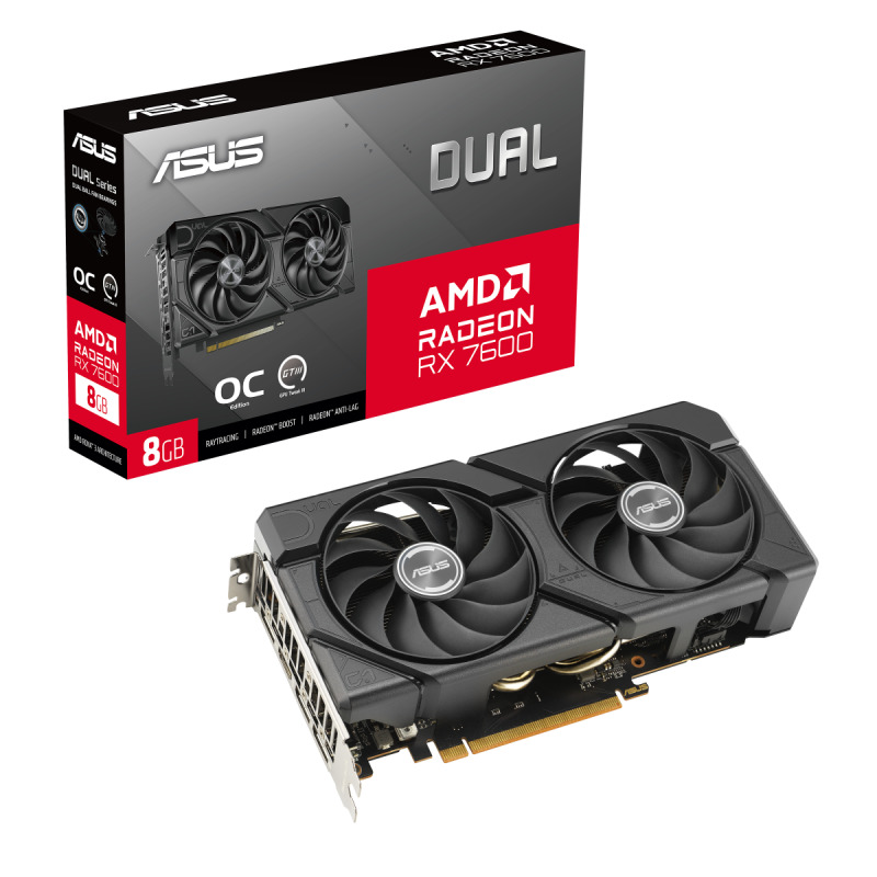 ASUS ASUS ASUS DUAL-RX7600-O8G-EVO AMD