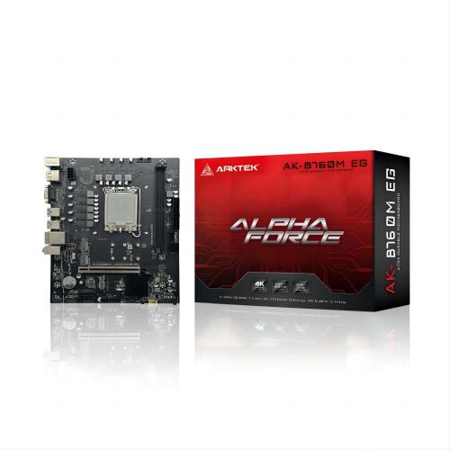 ARKTEK ARKTEK ALPHA FORCE, AK-B760M EG, 2xDDR5, 2x M.2, D-SUB, HDMI, DP, 12-13.Nesil, LGA1700 Soket, Anakart