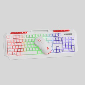 GAMEBOOSTER GameBooster KM-11W Knight Beyaz Klavye Mouse Set-66569