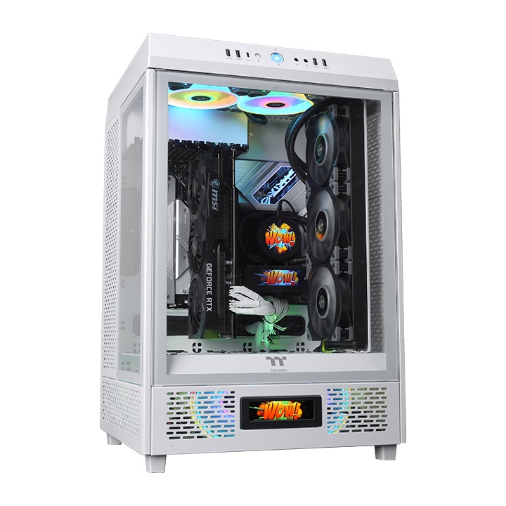 THERMALTAKE  tower 500 kasa için rgb 3,9" lcd panel kiti beyaz-58365