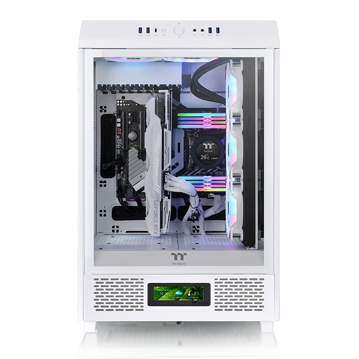 THERMALTAKE  tower 500 kasa için rgb 3,9" lcd panel kiti beyaz-58367