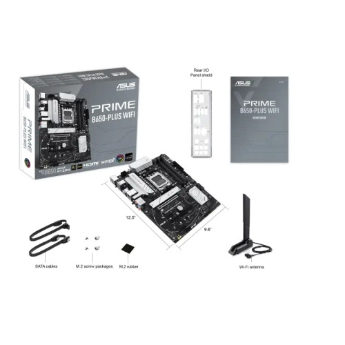 ASUS ASUS PRIME B650-PLUS WI-FI, 4xDDR5, 2xM.2,  HDMI, DP, Type-C, AMD Ryzen 7000 Serisi, AM5 Soket Anakart-59524