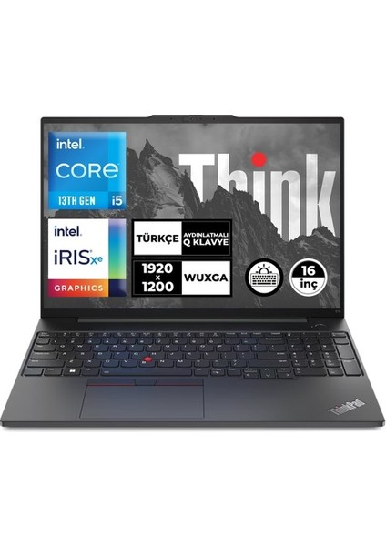 LENOVO LENOVO NB E16 GEN1 21JN00K7TX I5-13420H 16GB 512GB SSD 16.0 WUXGA (1920x1200) FREEDOS