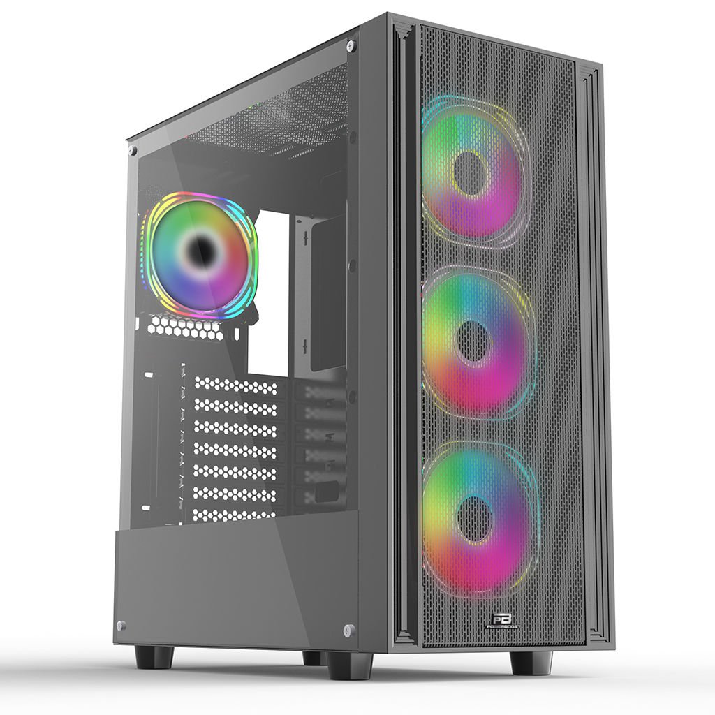 POWERBOOST  gb-g1200bb 650w 80+ usb 3.0, atx mesh,  argb fan, siyah kasa-58217