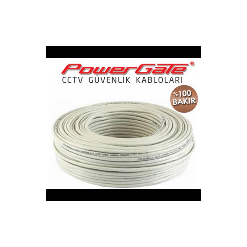 POWERGATE  PowerGate EVO 100mt, 2+1 (2x0,22+0,33) %100BakÄ±r, CCTV GÃ¼venlik Kablosu 