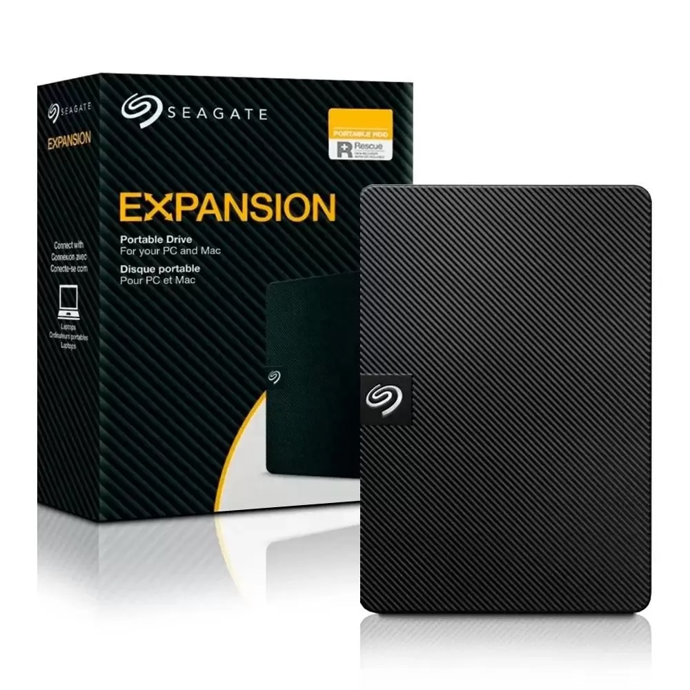SEAGATE Seagate 1TB 2.5" Expansion  USB3.0 Siyah + Rescue [STKM1000400]