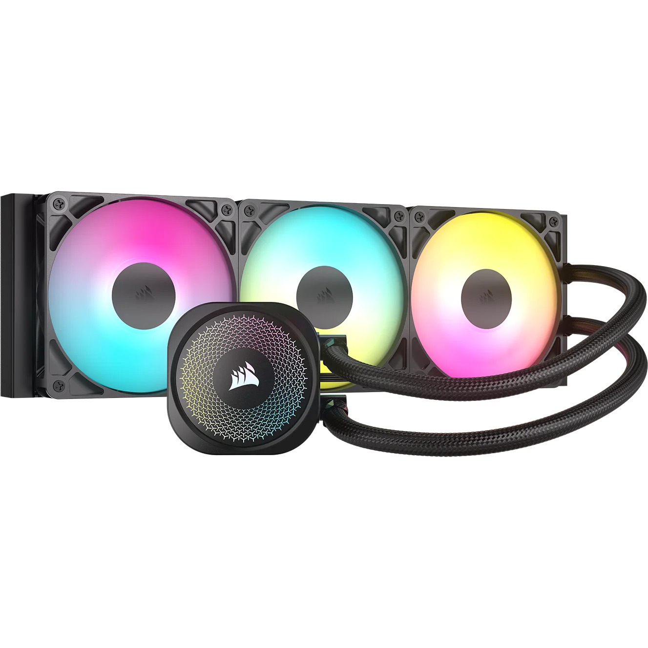 CORSAIR CORSAIR CW-9060093-WW NAUTILUS 360 RS ARGB 360 mm RADYATÖR RGB AYDINLATMA SIVI CPU SOĞUTUCUSU SİYAH (Intel 1700 Intel 1200 Intel-60982