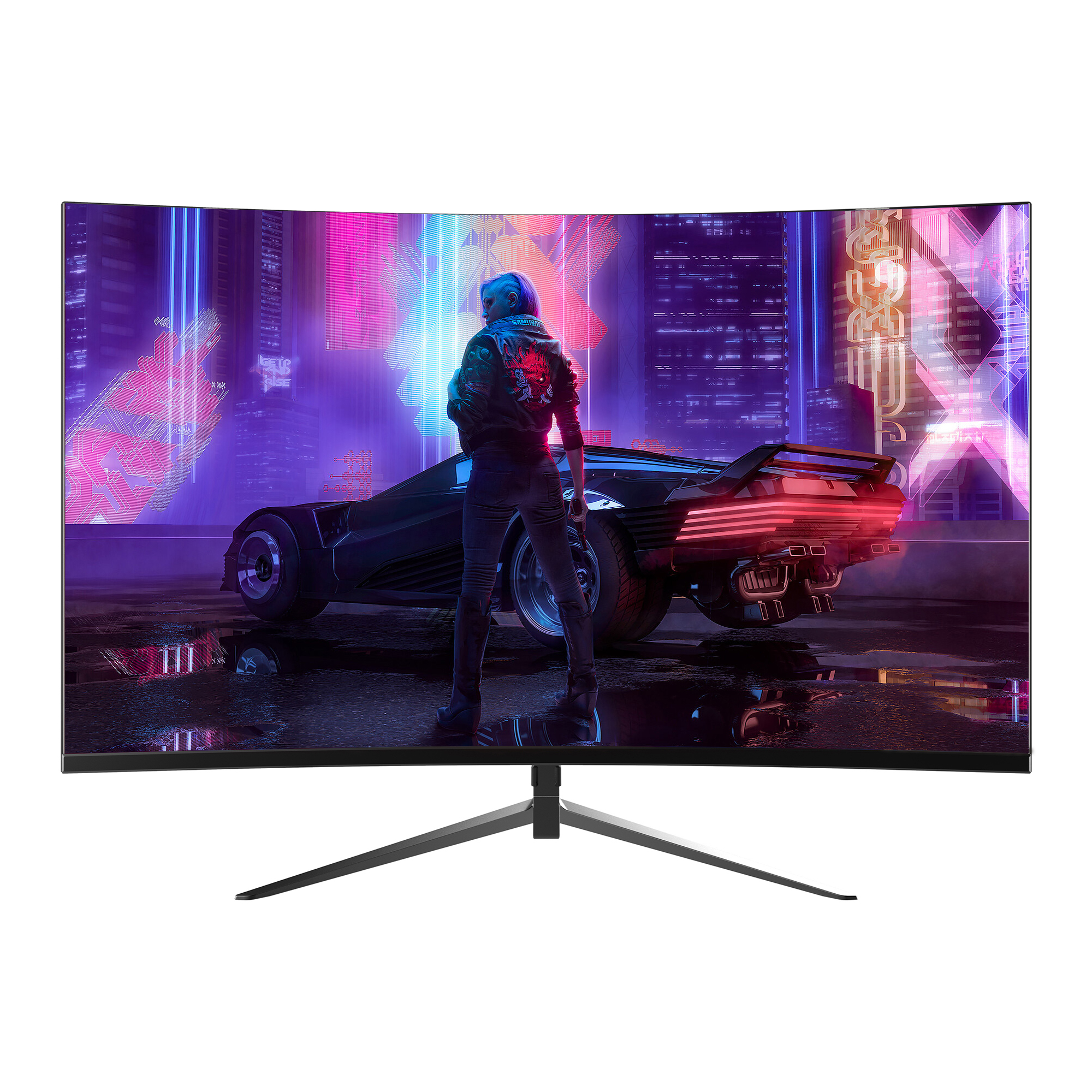 GAMEBOOSTER GameBooster GB-2420CF 23.8" 200Hz 1ms VA FHD FreeSync, G-Sync HDMI*1+DP*1Curved Gaming Monitör